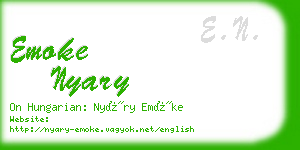 emoke nyary business card